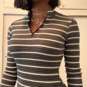 Fashion Nova Striped Fitted Dress Worn Once!